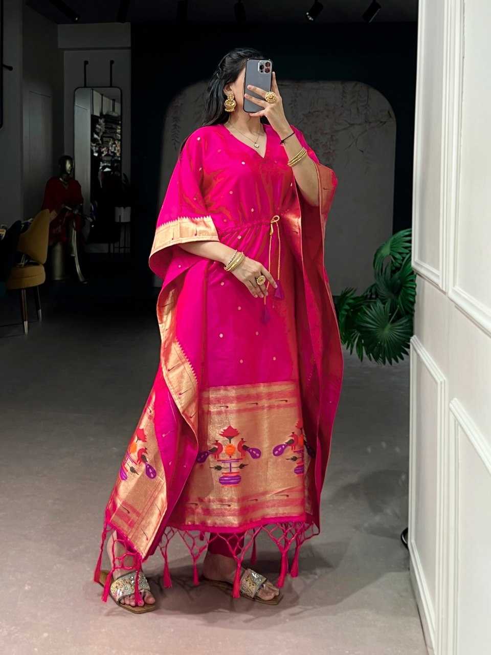 YNF Wholesale Jacquard Kaftans KESH134 3802 | Surat Manufacturer