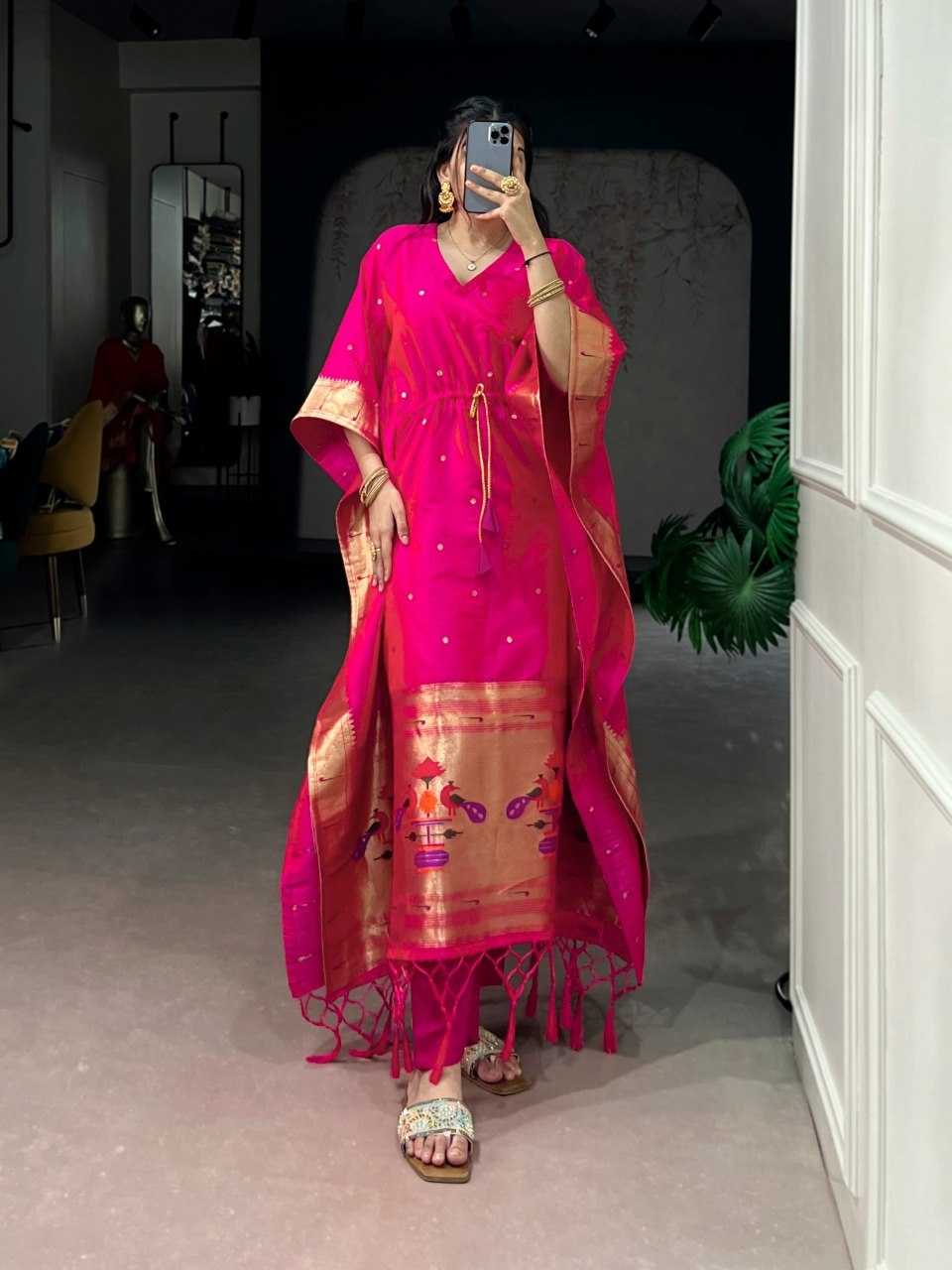 YNF Wholesale Jacquard Kaftans KESH134 3802 | Surat Manufacturer