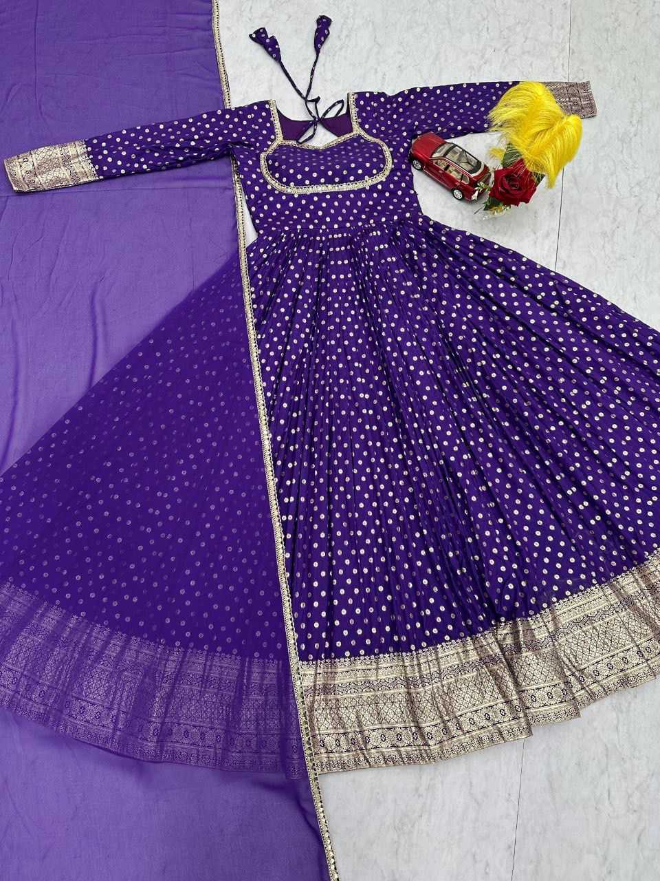 YNF Wholesale Jacquard Party Gowns KESH496 570 | Surat Manufacturer