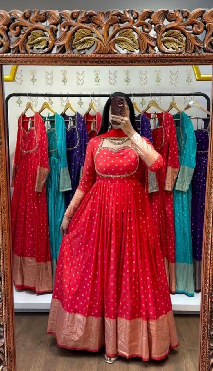 YNF Wholesale Jacquard Party Gowns KESH496 570 | Surat Manufacturer