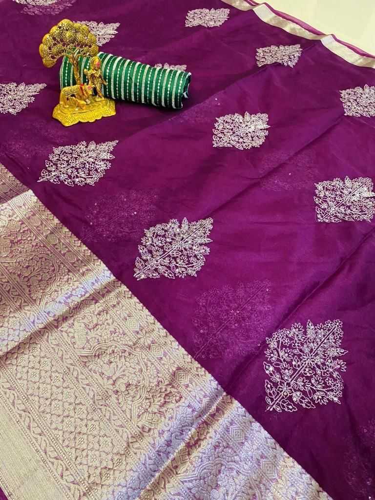 YNF Wholesale Jacquard Party Wear Sarees KESH577 32 | Surat Manufacturer