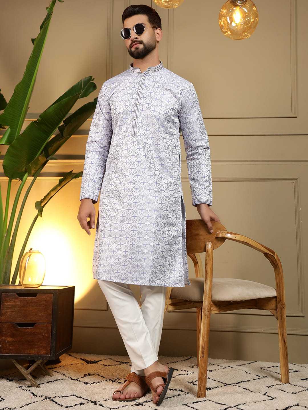YNF Wholesale Jacquard Mens Kurtas KESH629 Vantara- 06 | Surat Manufacturer