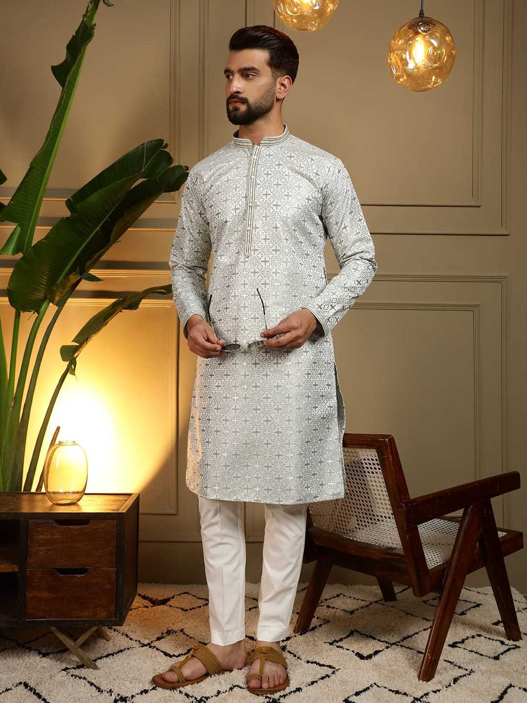 YNF Wholesale Jacquard Mens Kurtas KESH629 Vantara- 06 | Surat Manufacturer