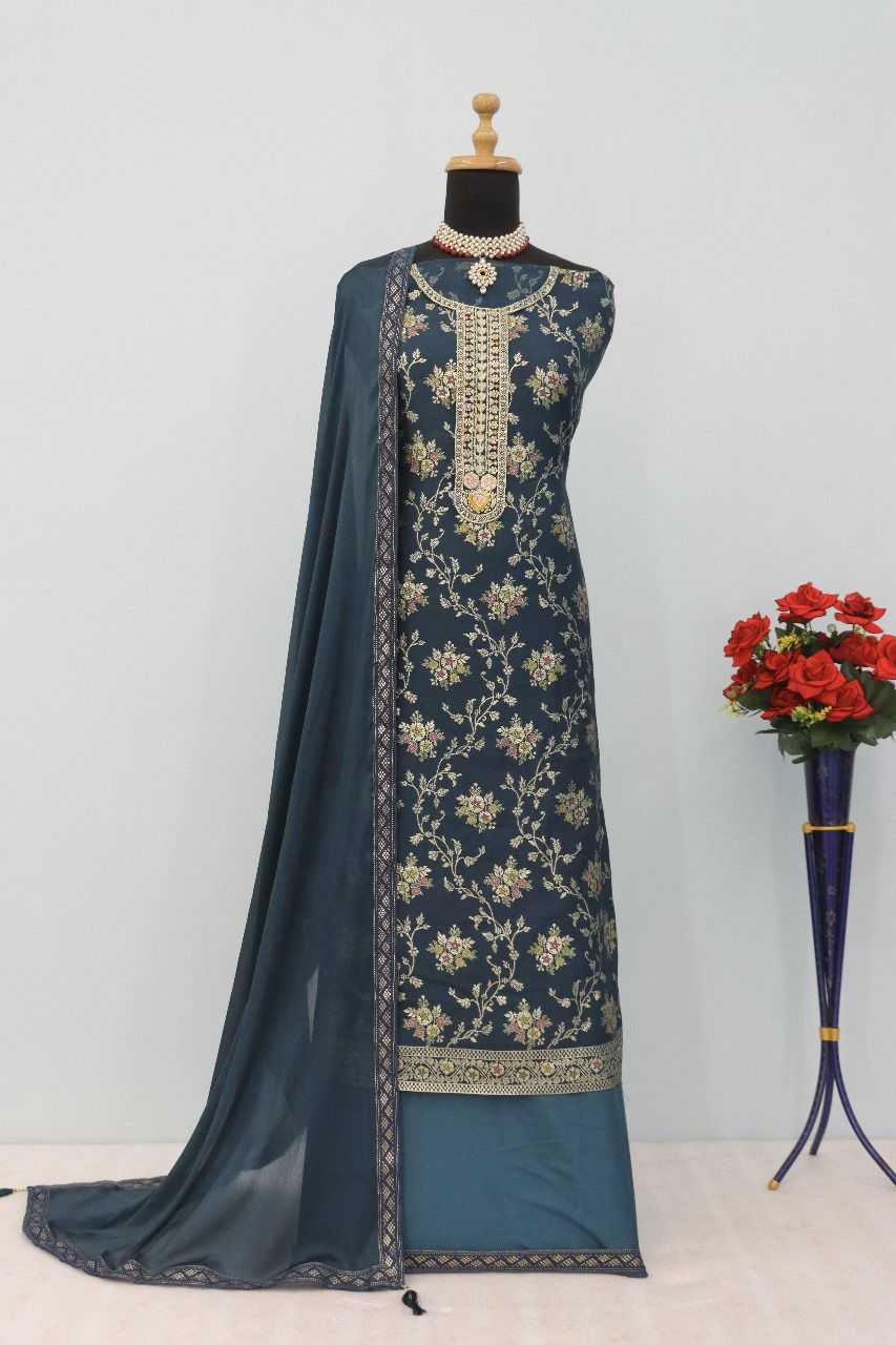 YNF Wholesale Jacquard Embroidery Suits KESH745 TF-1554 | Surat Manufacturer
