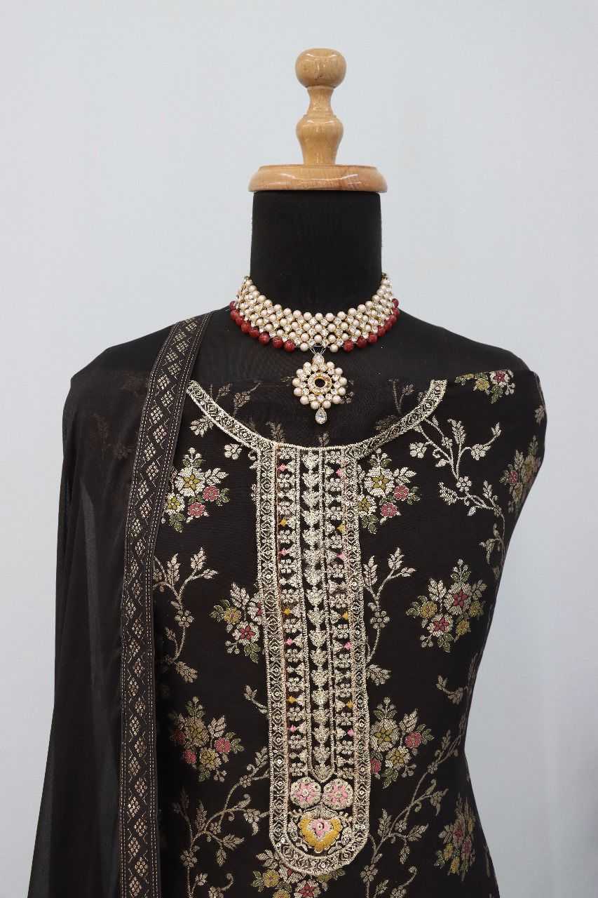 YNF Wholesale Jacquard Embroidery Suits KESH745 TF-1554 | Surat Manufacturer