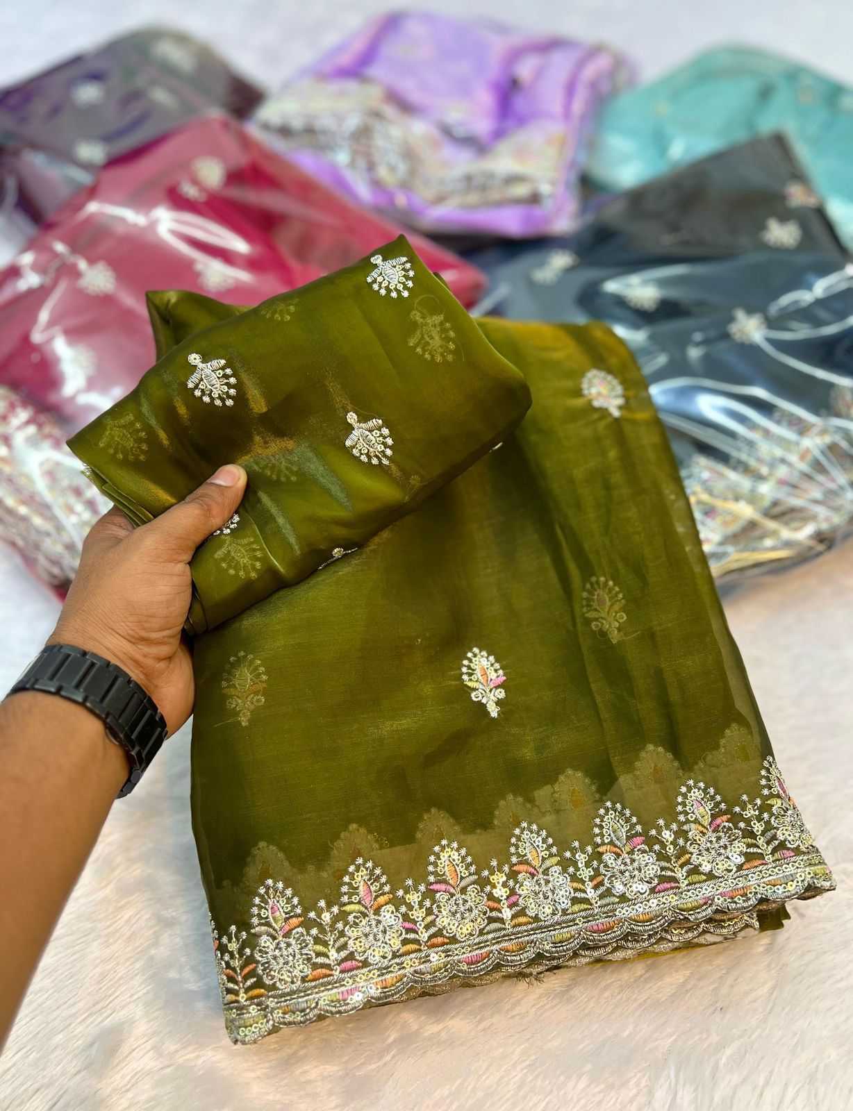 YNF Wholesale Jimmy Choo Jimmy Choo Sarees KESH691 Jimmi Choo | Surat Manufacturer