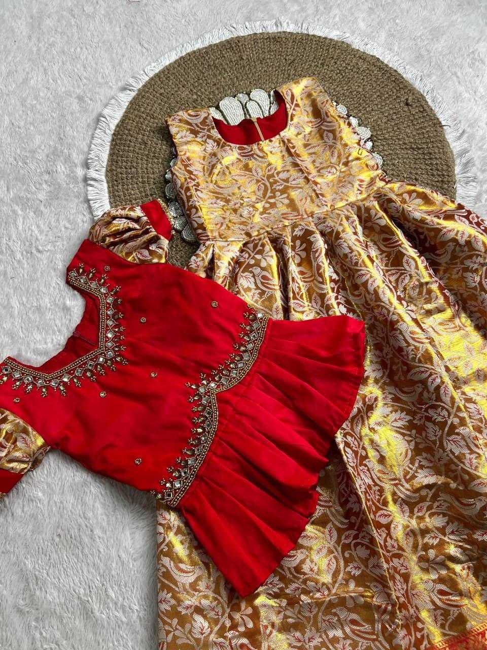 YNF Wholesale Kanjivaram Silk Kids Gown KESH503 8197 | Surat Manufacturer