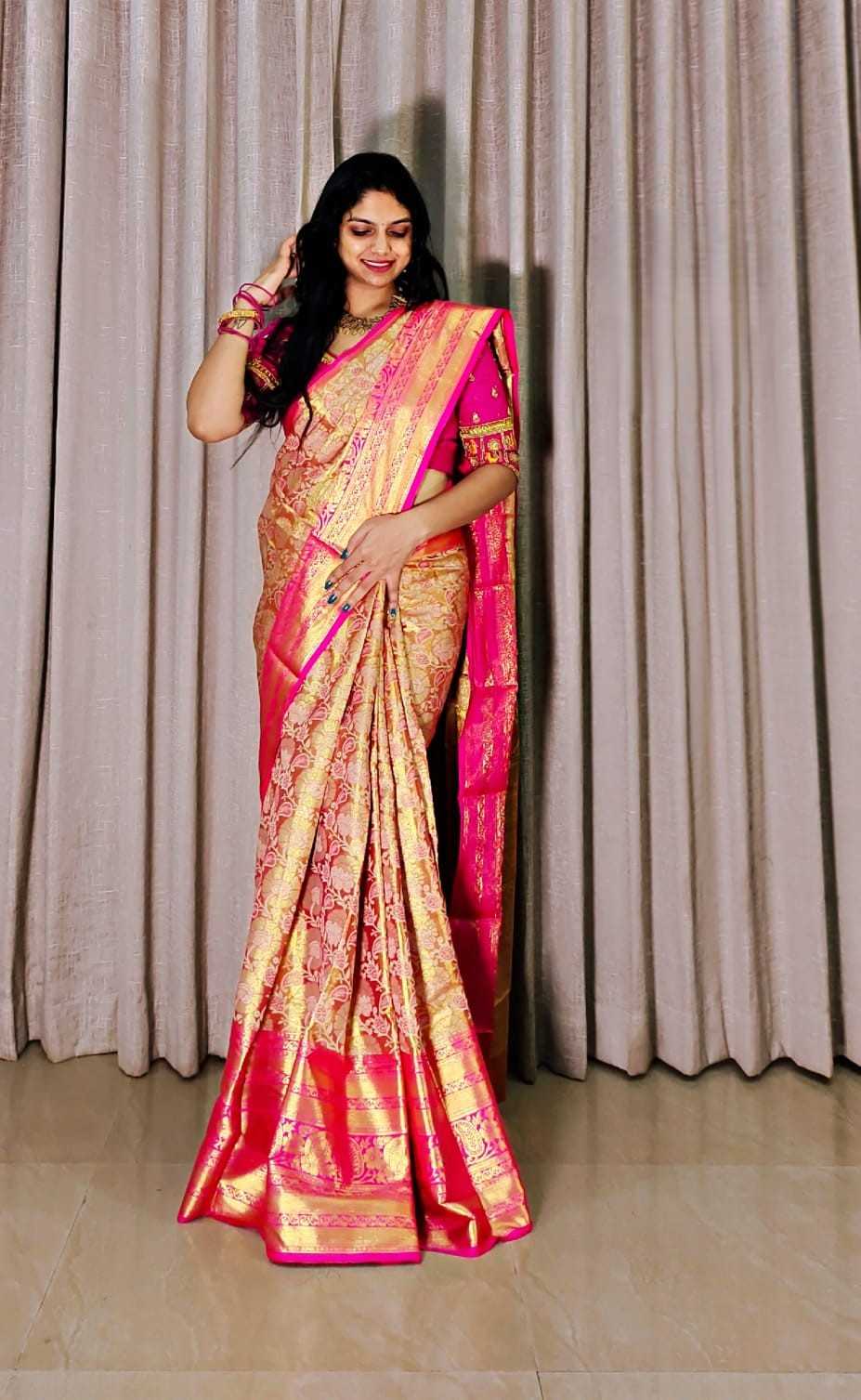 YNF Wholesale Kanjivaram Silk Handloom Sarees RIN211 Sravanti-Vol-3 | Surat Manufacturer
