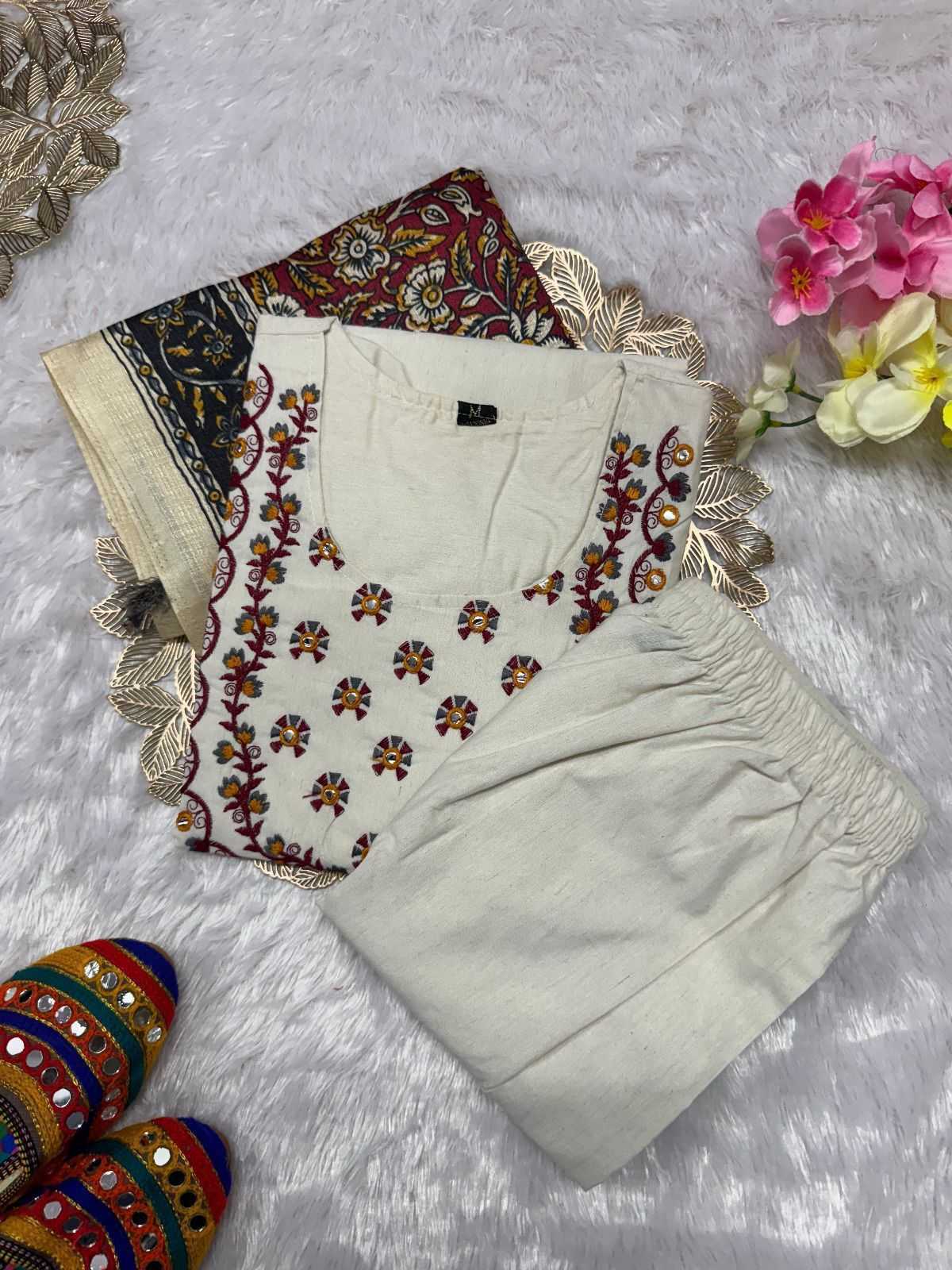 YNF Wholesale Khadi Cotton Designer Kurtis KESH160 Print Dupatta | Surat Manufacturer