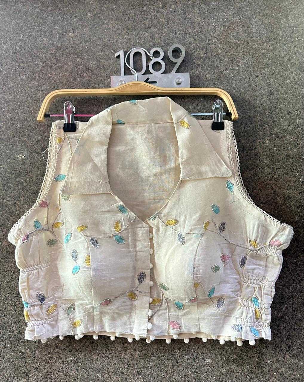 YNF Wholesale Khadi Cotton Sleeveless Blouse KESH653 Khadi collar | Surat Manufacturer