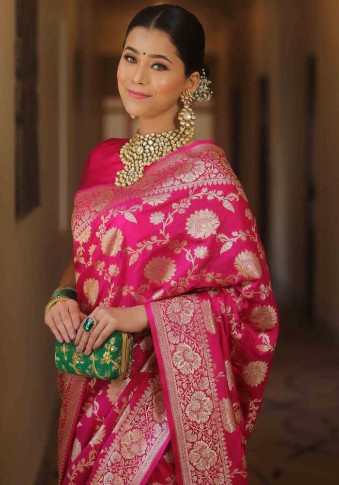 YNF Wholesale Lichi Silk Banarasi Silk Sarees KESH171 D.N. 1642 | Surat Manufacturer