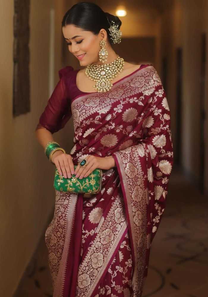 YNF Wholesale Lichi Silk Banarasi Silk Sarees KESH171 D.N. 1642 | Surat Manufacturer