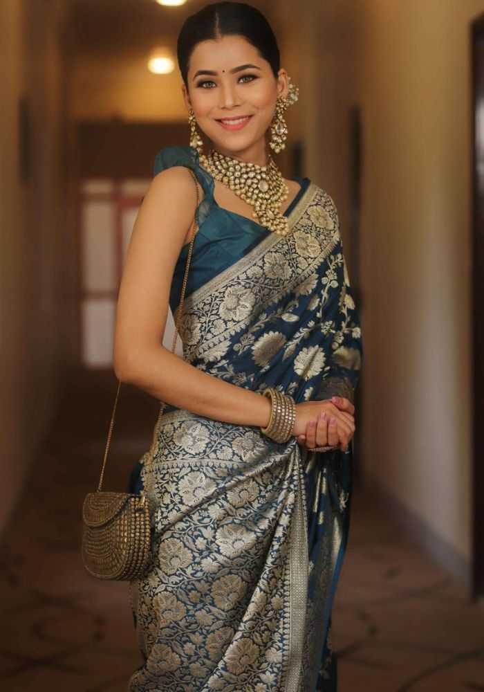 YNF Wholesale Lichi Silk Banarasi Silk Sarees KESH171 D.N. 1642 | Surat Manufacturer