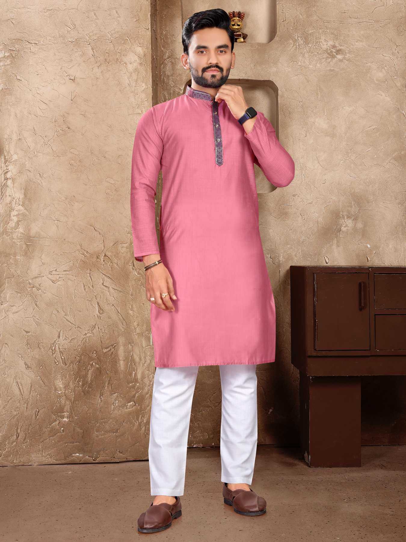 YNF Wholesale Linen Couple Matching Ethnic Outfits KESH620 Man~Mohini | Surat Manufacturer