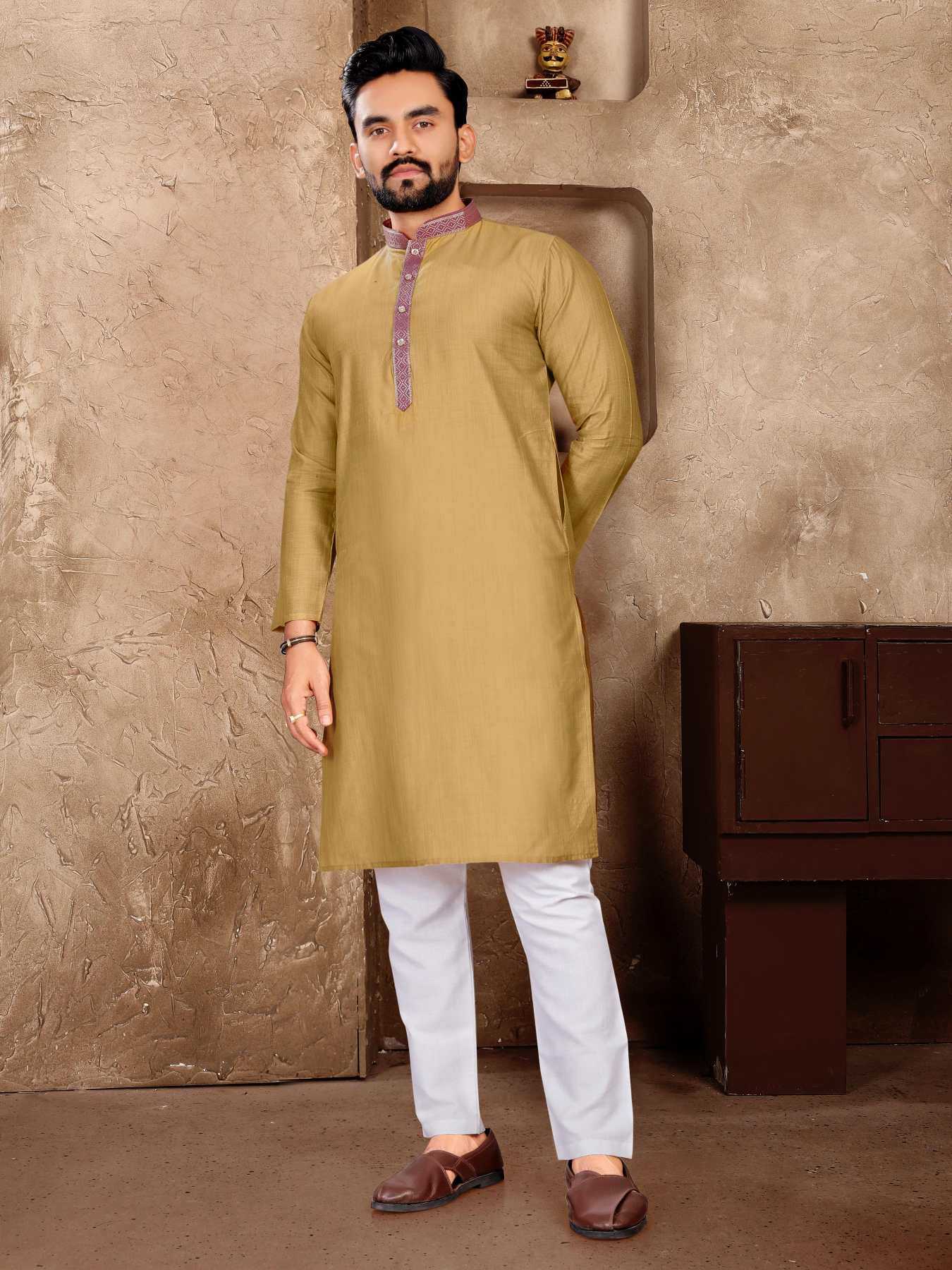 YNF Wholesale Linen Couple Matching Ethnic Outfits KESH620 Man~Mohini | Surat Manufacturer