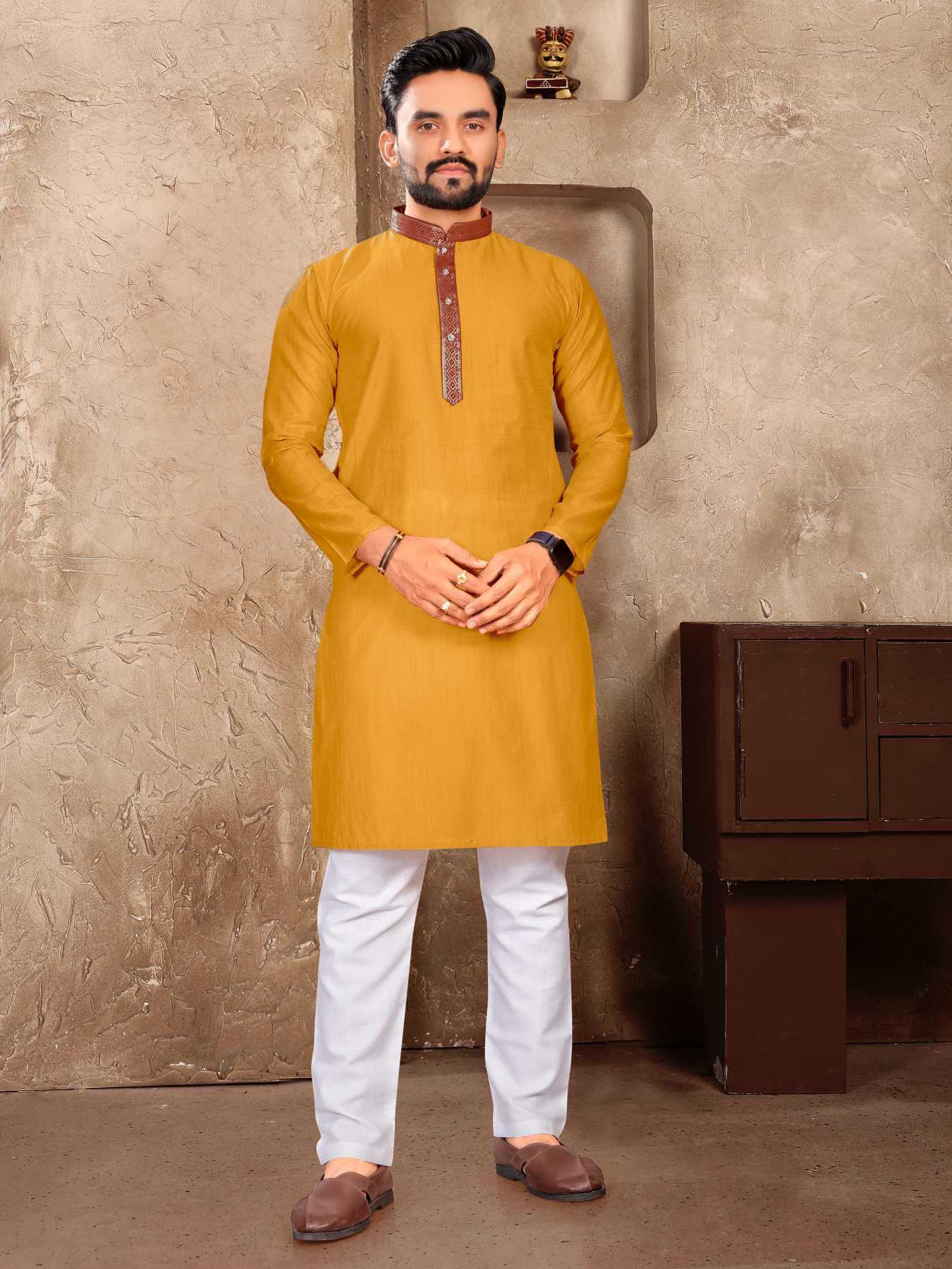 YNF Wholesale Linen Couple Matching Ethnic Outfits KESH620 Man~Mohini | Surat Manufacturer