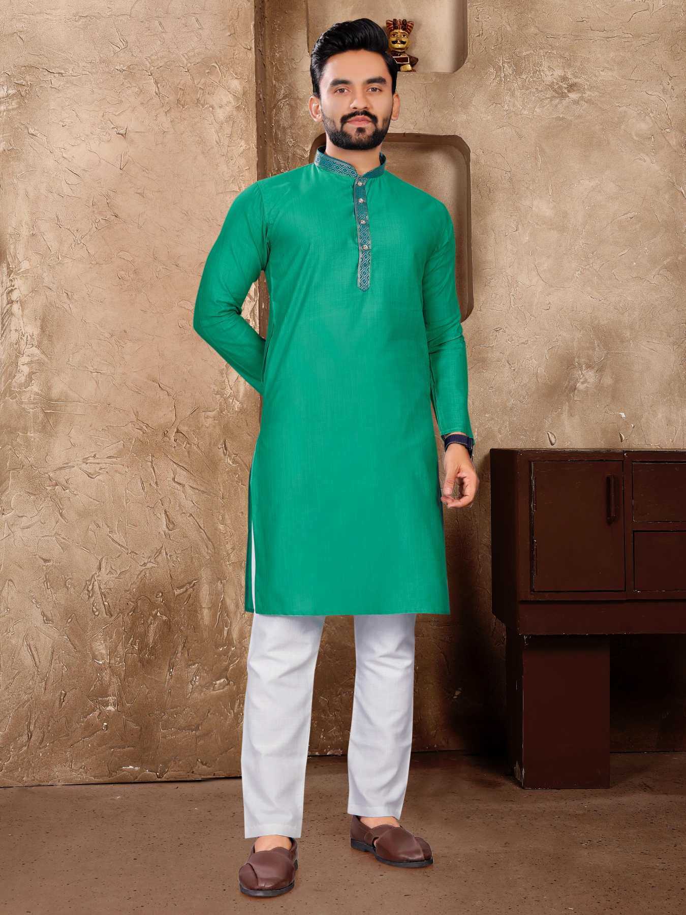 YNF Wholesale Linen Couple Matching Ethnic Outfits KESH620 Man~Mohini | Surat Manufacturer
