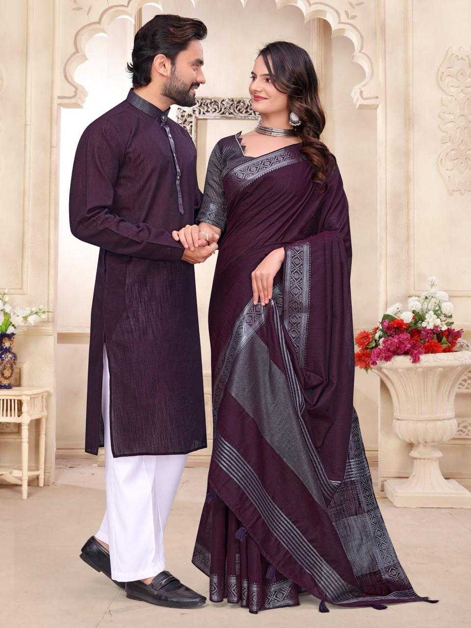 YNF Wholesale Linen Couple Matching Ethnic Outfits KESH620 Radhe Shyam | Surat Manufacturer
