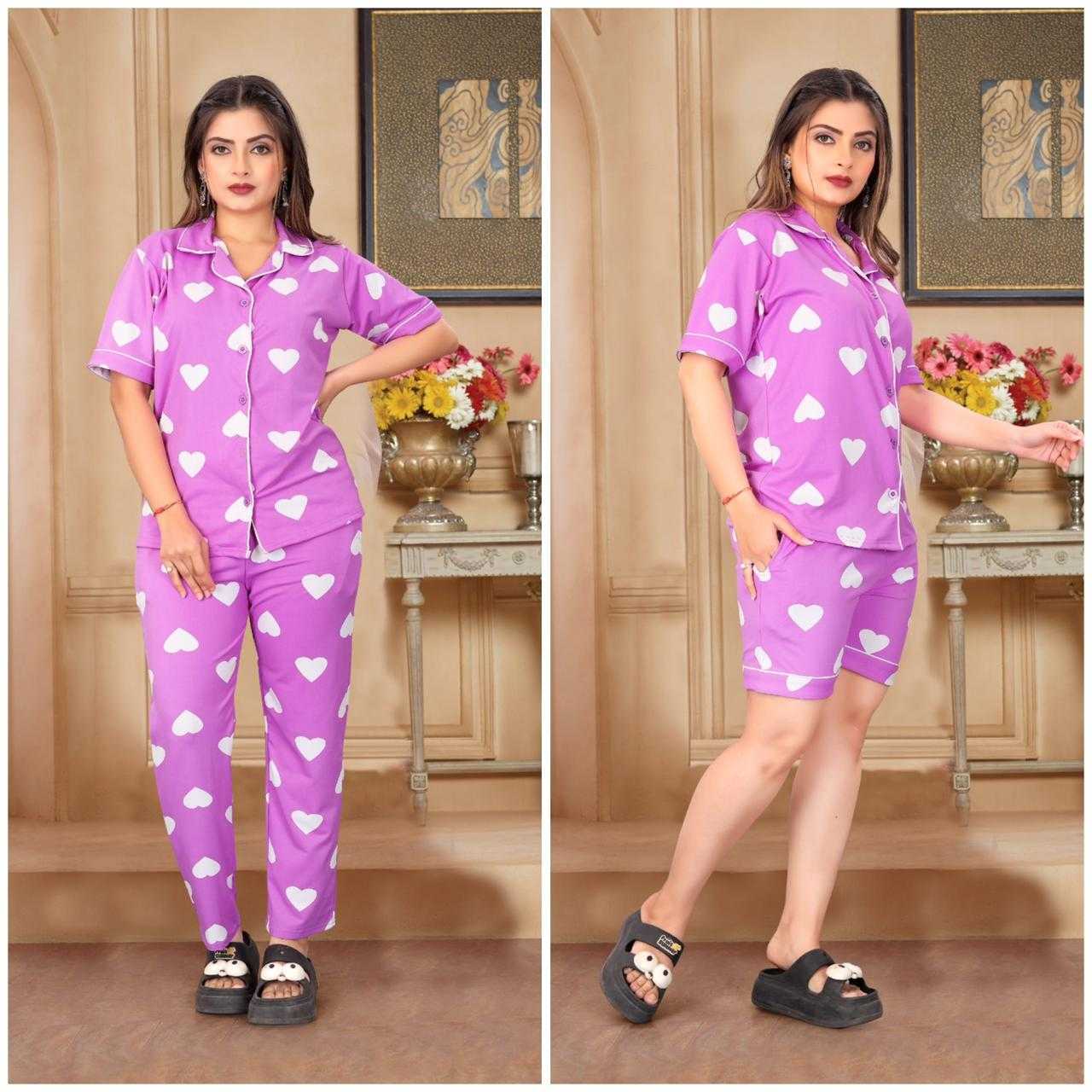YNF Wholesale Lycra Night Wear KESH102 16 | Surat Manufacturer