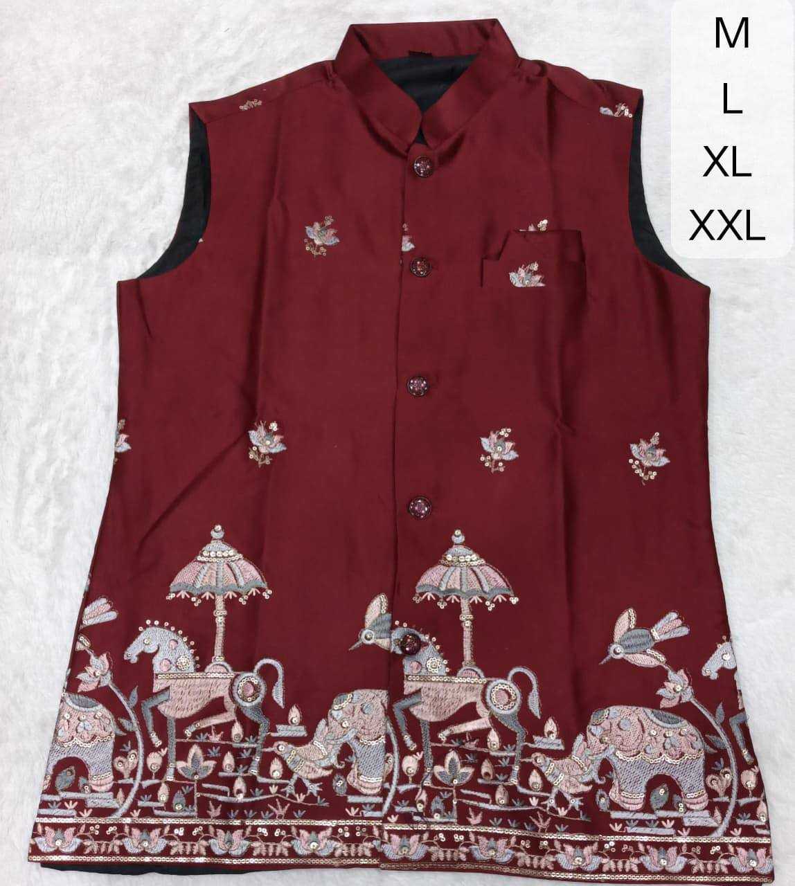 YNF Wholesale Malai Silk Mens Ethnic Jackets KESH650 Venmer | Surat Manufacturer