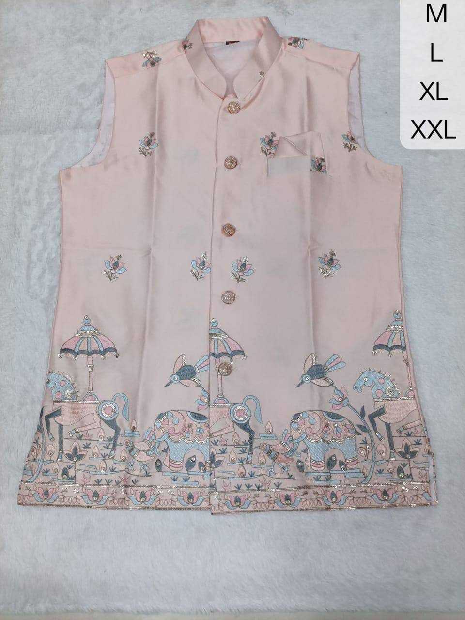 YNF Wholesale Malai Silk Mens Ethnic Jackets KESH650 Venmer | Surat Manufacturer