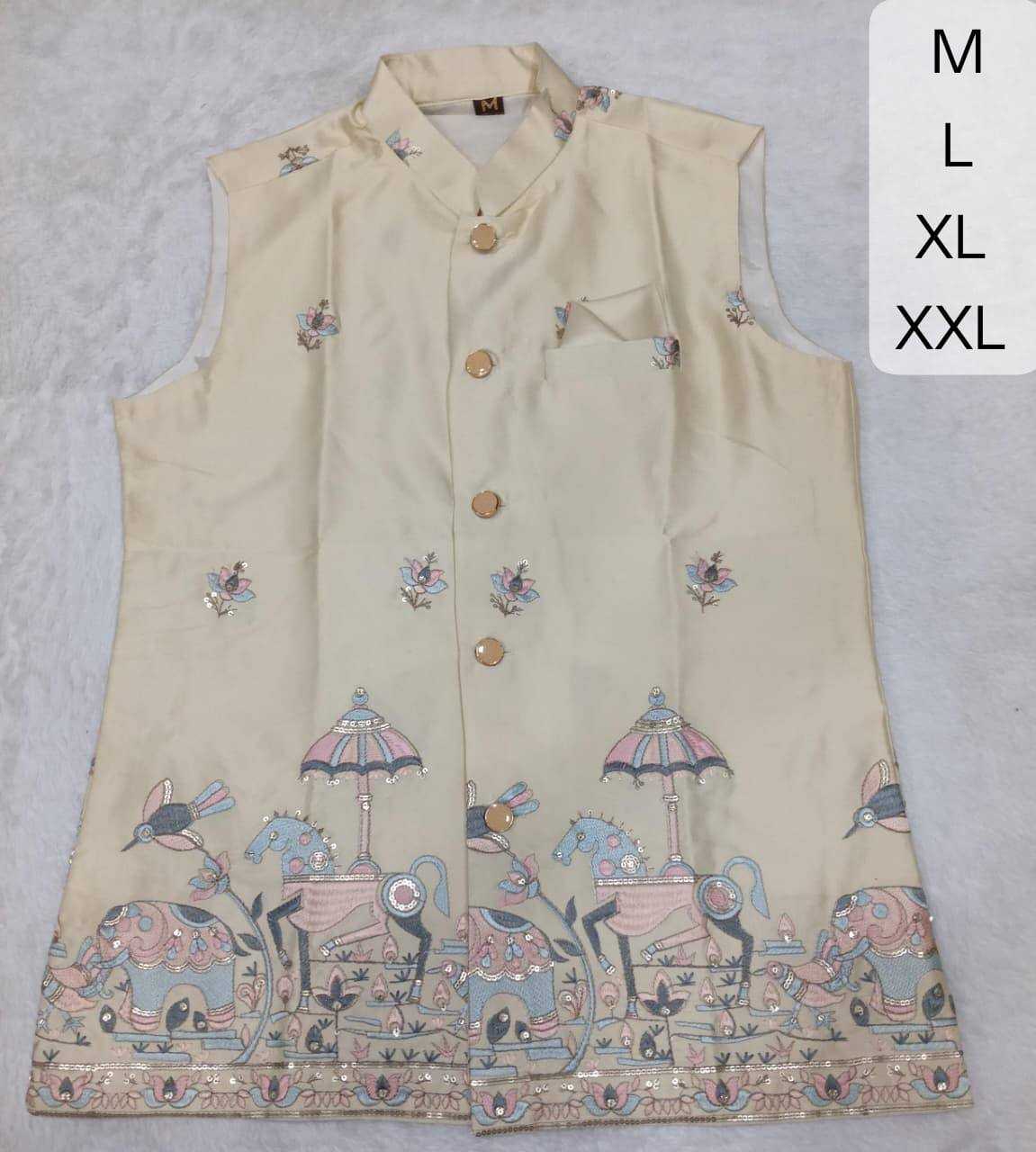 YNF Wholesale Malai Silk Mens Ethnic Jackets KESH650 Venmer | Surat Manufacturer