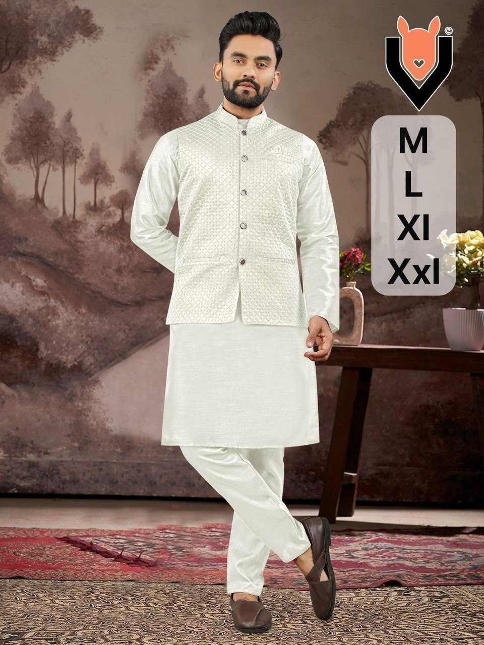 YNF Wholesale Malay Satin Silk Mens Kurta Pyjama KESH650 new | Surat Manufacturer