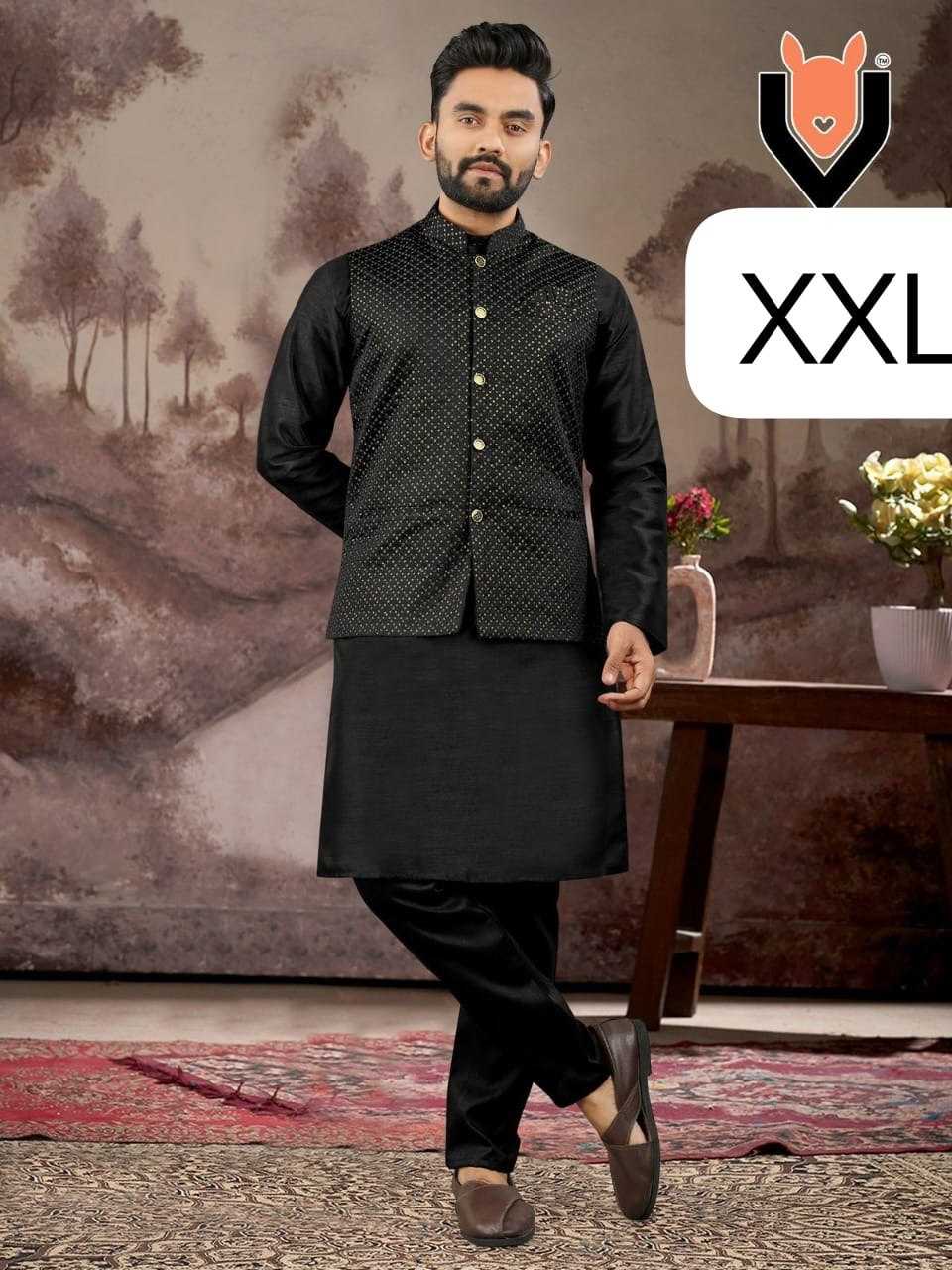 YNF Wholesale Malay Satin Silk Mens Kurta Pyjama KESH650 new | Surat Manufacturer