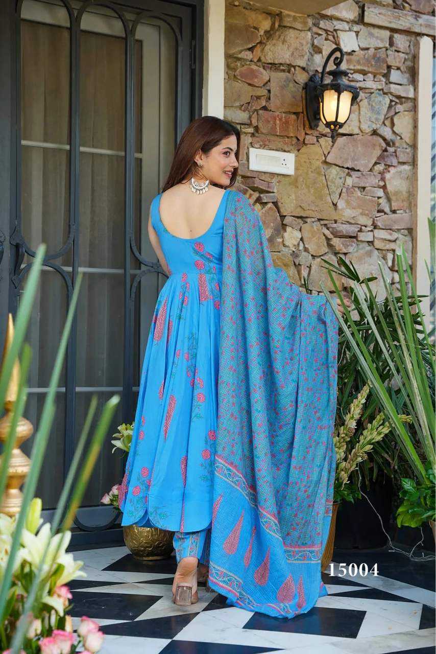 YNF Wholesale Muslin Cotton Printed Gowns KESH448 15001 | Surat Manufacturer
