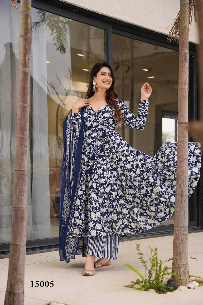 YNF Wholesale Muslin Cotton Printed Gowns KESH448 15001 | Surat Manufacturer