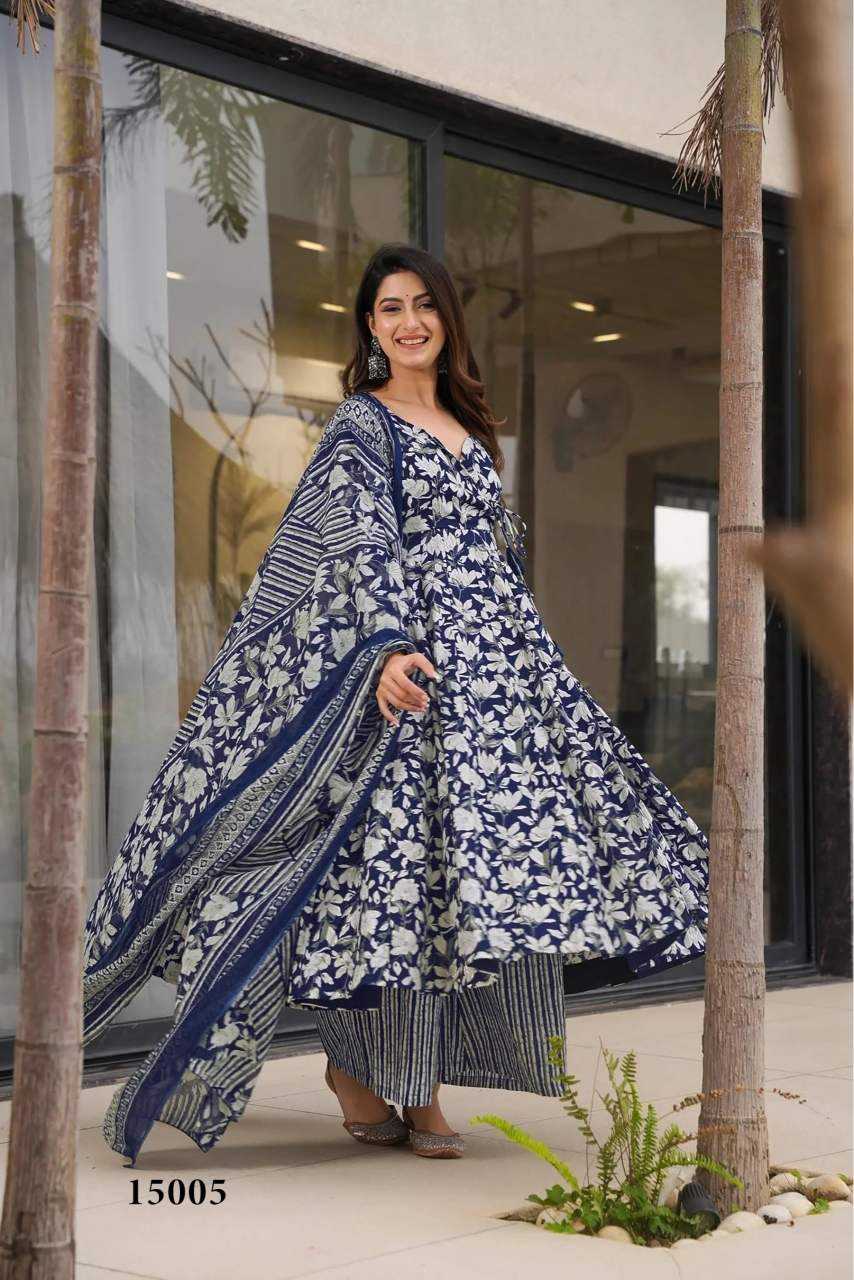 YNF Wholesale Muslin Cotton Printed Gowns KESH448 15001 | Surat Manufacturer