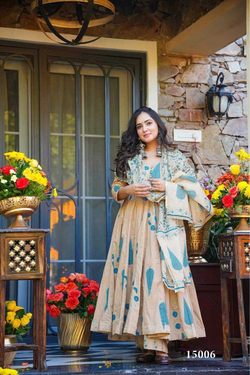 YNF Wholesale Muslin Cotton Printed Gowns KESH448 15001 | Surat Manufacturer