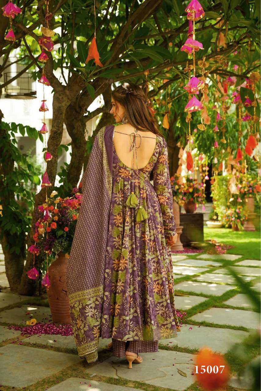 YNF Wholesale Muslin Cotton Printed Gowns KESH448 15001 | Surat Manufacturer