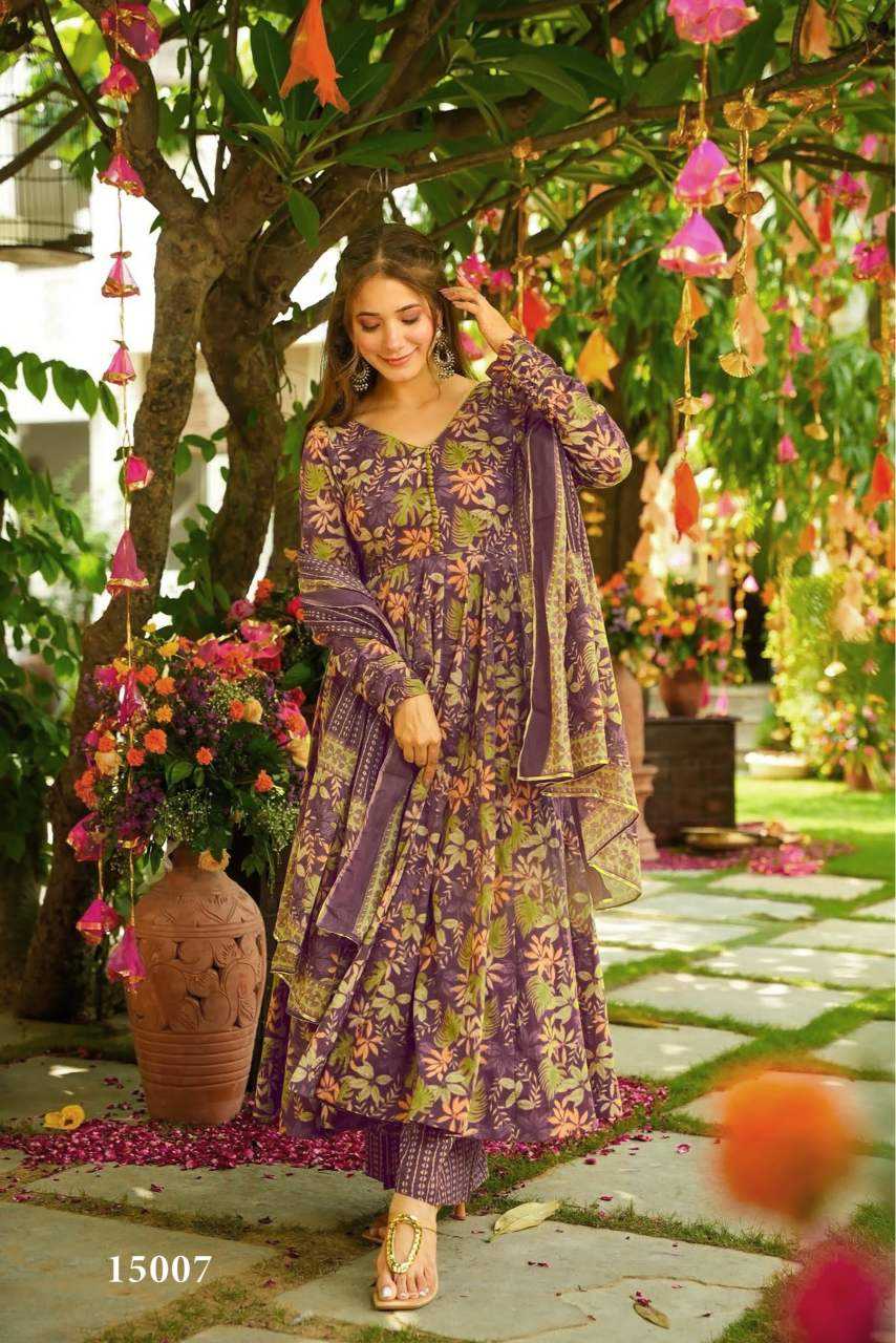 YNF Wholesale Muslin Cotton Printed Gowns KESH448 15001 | Surat Manufacturer