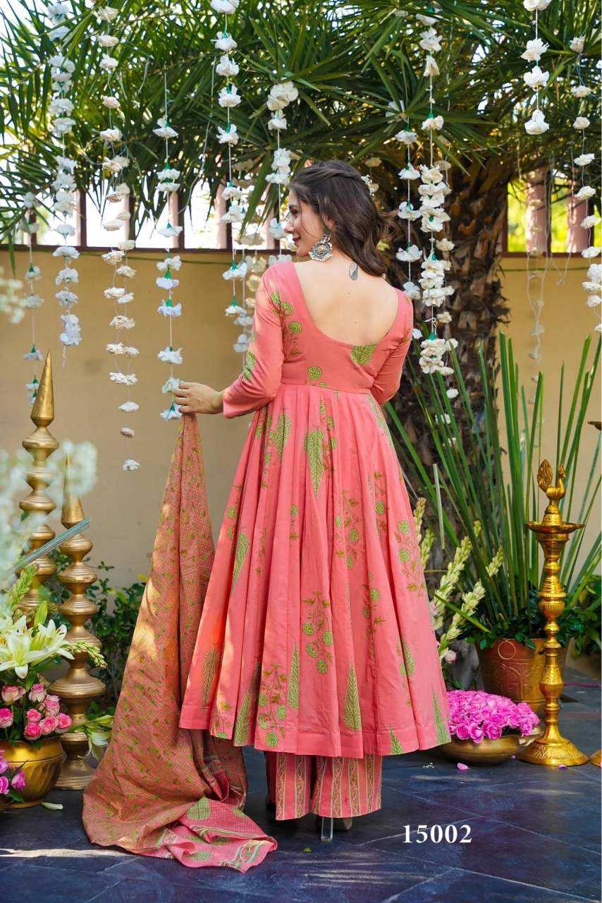 YNF Wholesale Muslin Cotton Printed Gowns KESH448 15001 | Surat Manufacturer