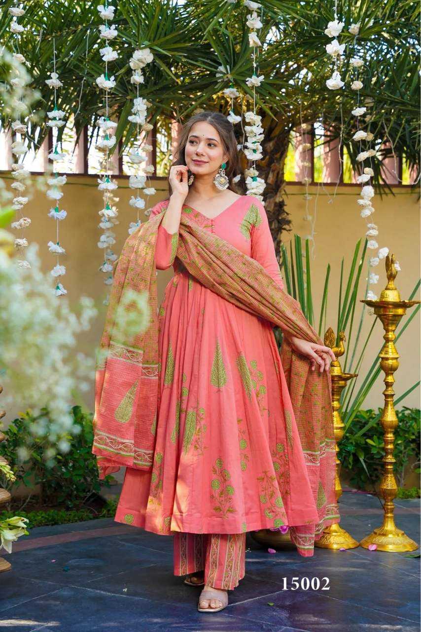 YNF Wholesale Muslin Cotton Printed Gowns KESH448 15001 | Surat Manufacturer