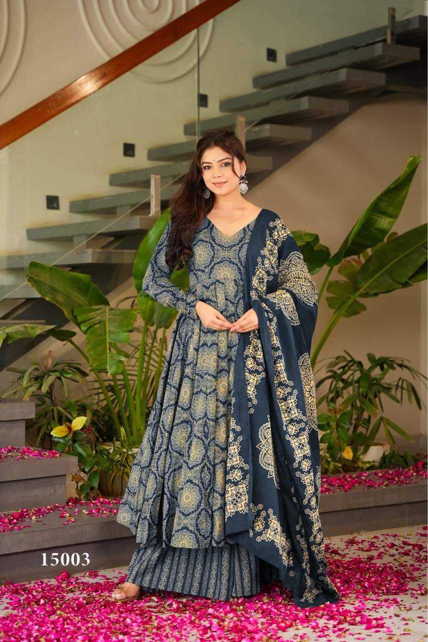 YNF Wholesale Muslin Cotton Printed Gowns KESH448 15001 | Surat Manufacturer