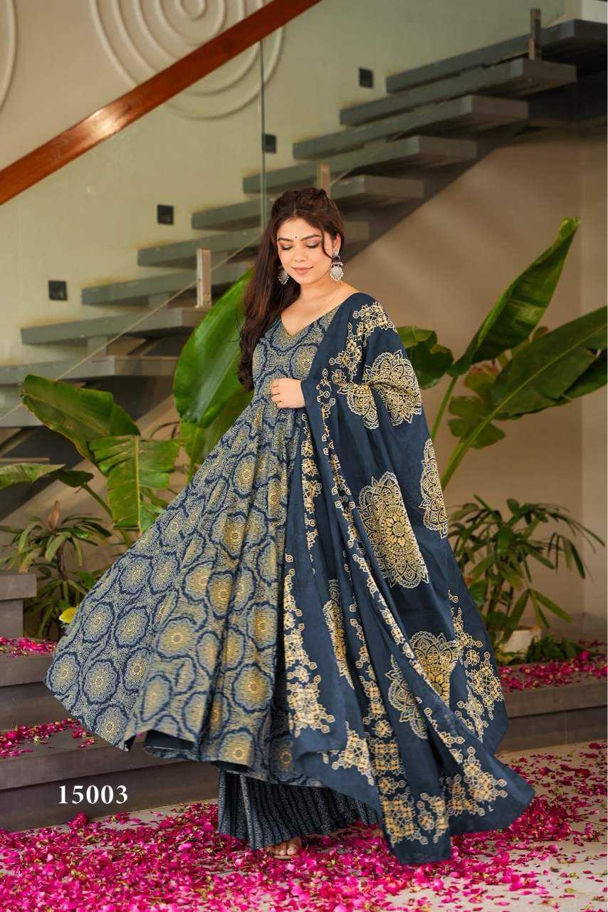 YNF Wholesale Muslin Cotton Printed Gowns KESH448 15001 | Surat Manufacturer