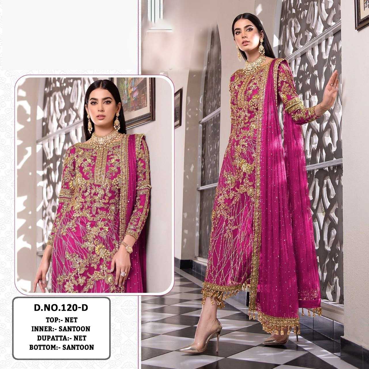 YNF Wholesale Net Embroidery Suits KESH129 120 | Surat Manufacturer