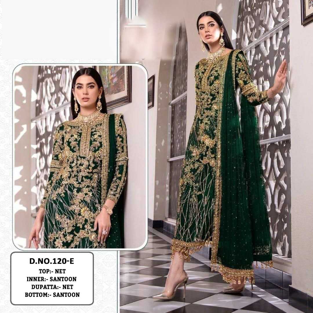 YNF Wholesale Net Embroidery Suits KESH129 120 | Surat Manufacturer