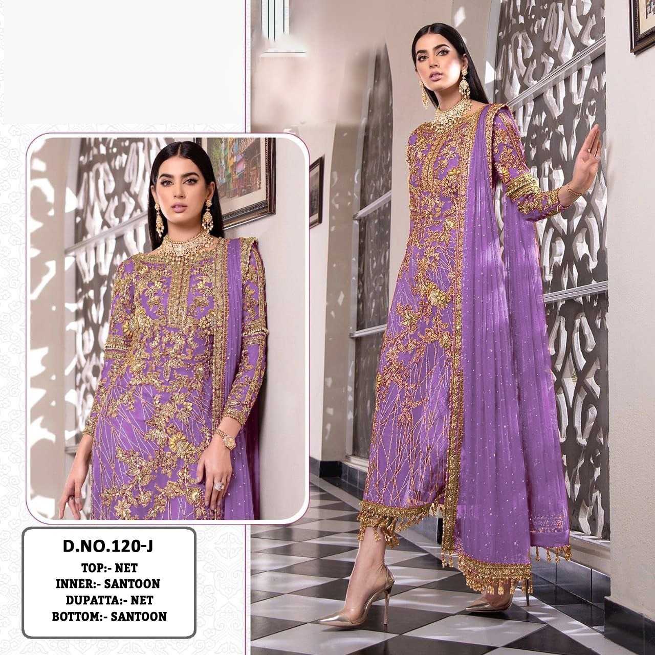 YNF Wholesale Net Embroidery Suits KESH129 120 | Surat Manufacturer