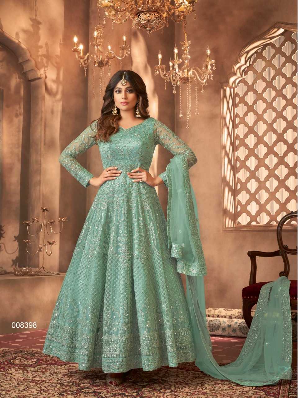 YNF Wholesale Net Embroidery Gowns KESH379 Aashirwad 8398 | Surat Manufacturer