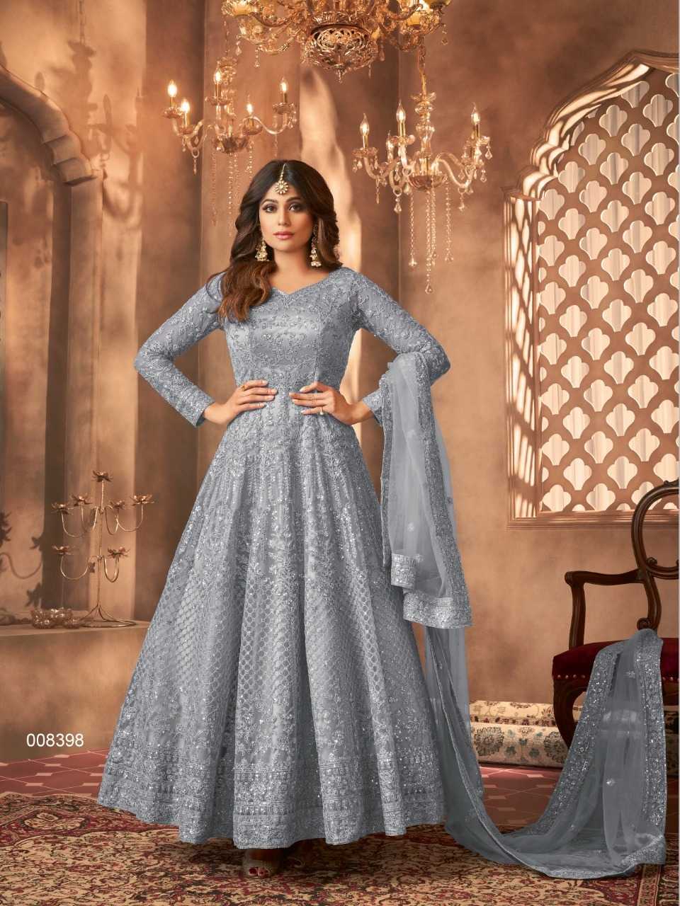 YNF Wholesale Net Embroidery Gowns KESH379 Aashirwad 8398 | Surat Manufacturer