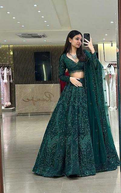 YNF Wholesale Net Designer Lehenga RIN213 100 | Surat Manufacturer
