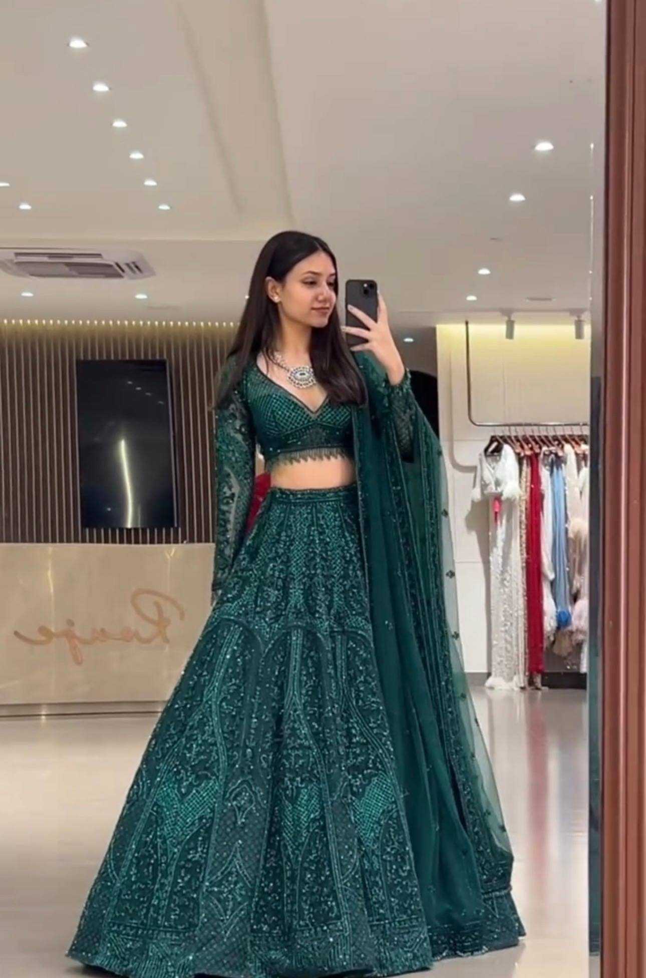 YNF Wholesale Net Designer Lehenga RIN213 100 | Surat Manufacturer