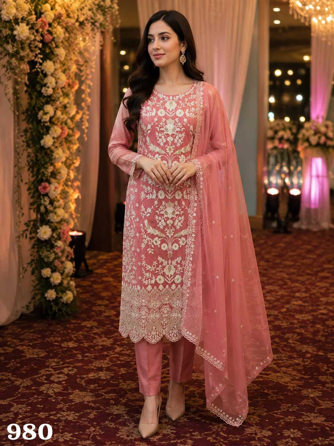 YNF Wholesale Organza Ladies Suits KESH481 SMRITI | Surat Manufacturer
