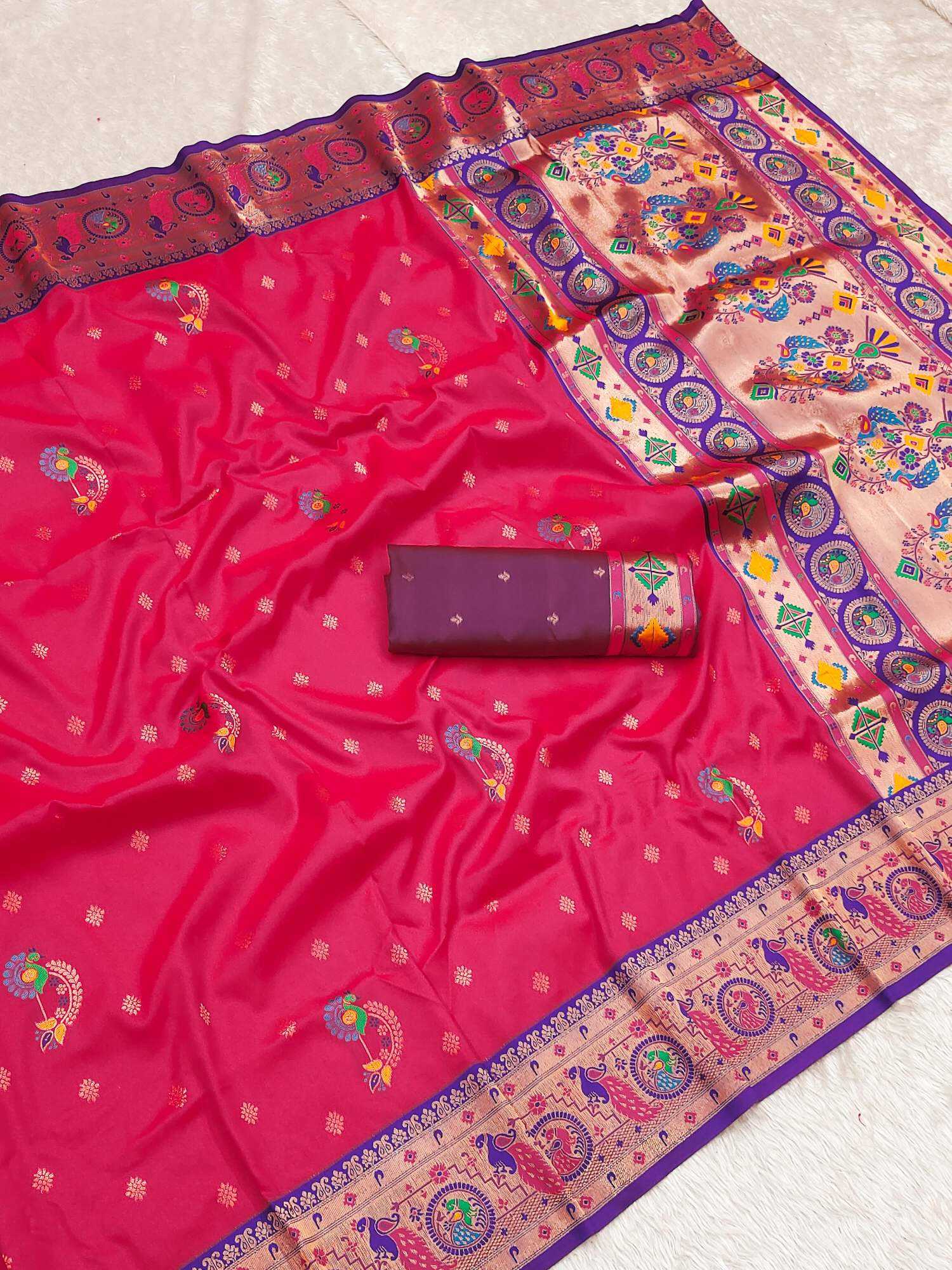 YNF Wholesale Paithani Silk Paithani Sarees KESH604 GOLD ZARI | Surat Manufacturer