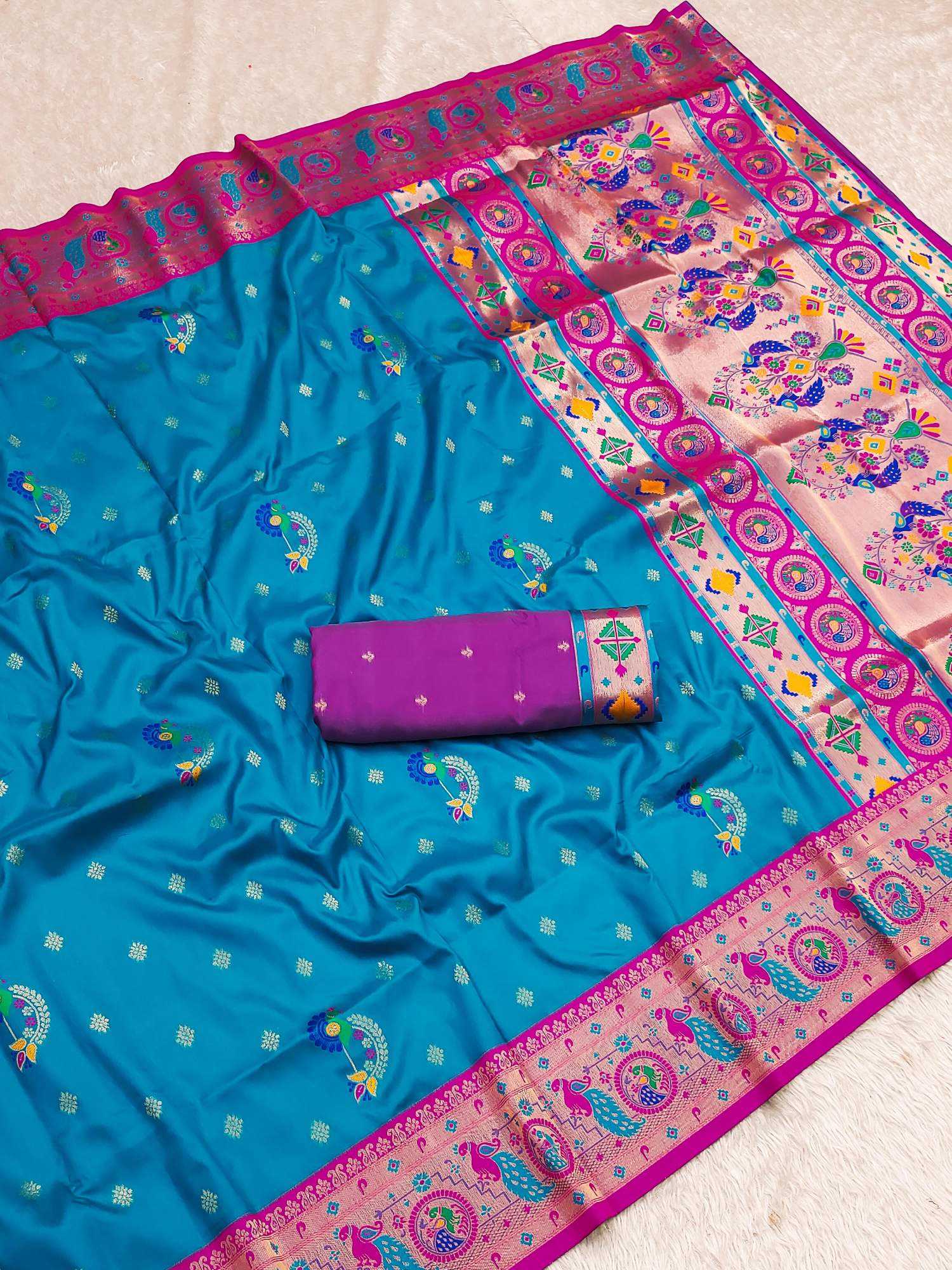 YNF Wholesale Paithani Silk Paithani Sarees KESH604 GOLD ZARI | Surat Manufacturer