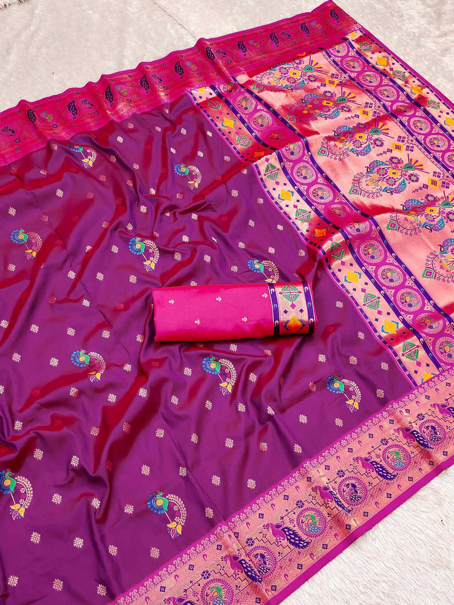 YNF Wholesale Paithani Silk Paithani Sarees KESH604 GOLD ZARI | Surat Manufacturer