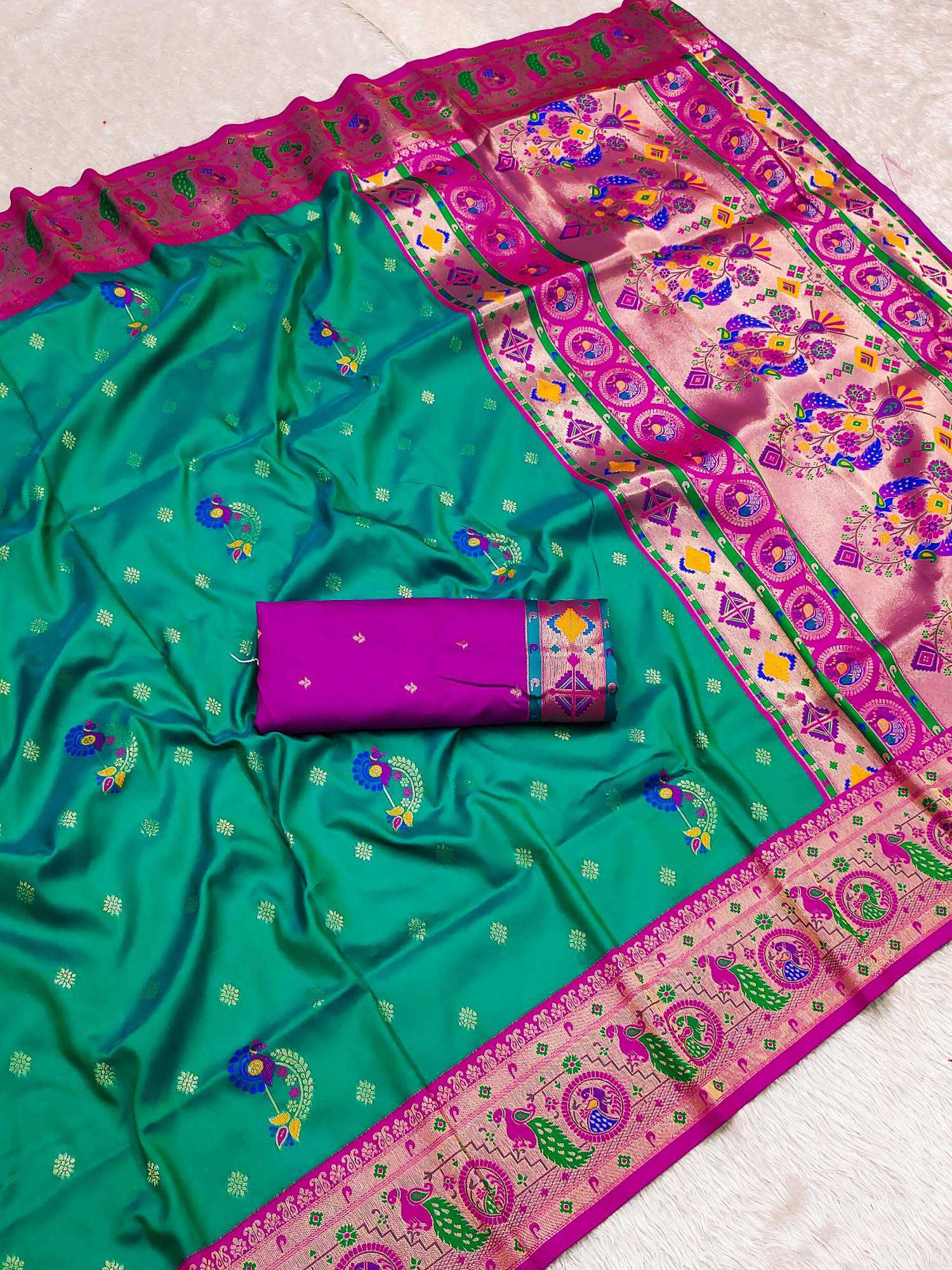 YNF Wholesale Paithani Silk Paithani Sarees KESH604 GOLD ZARI | Surat Manufacturer